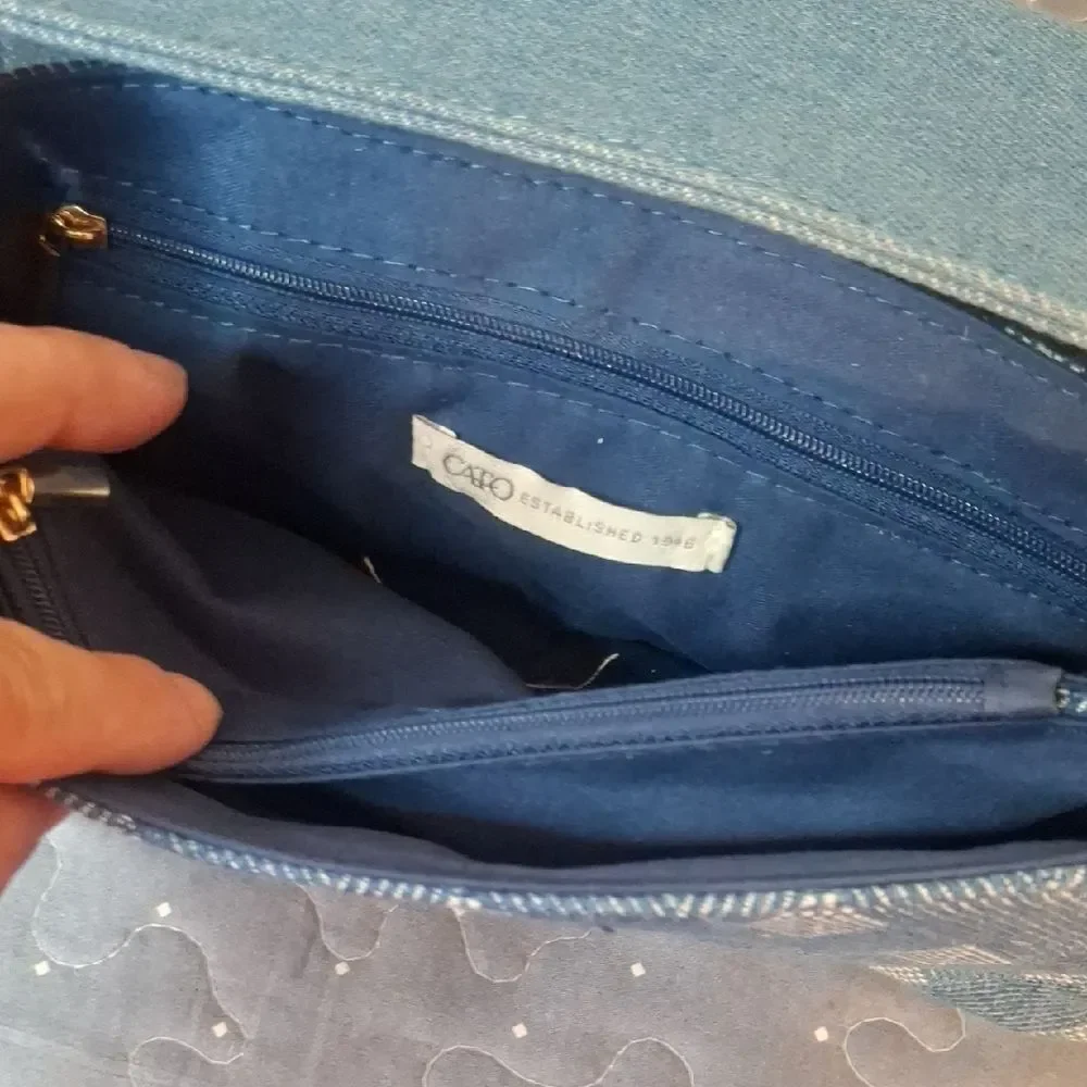 Cato Elegant Blue Clutch Bag